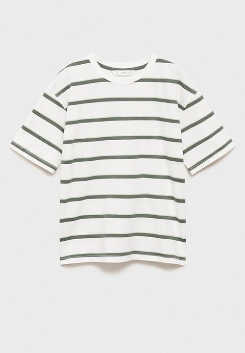 MANGO - T-shirt fresh - green