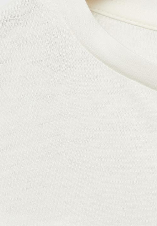 MANGO - T-shirt mari - natural