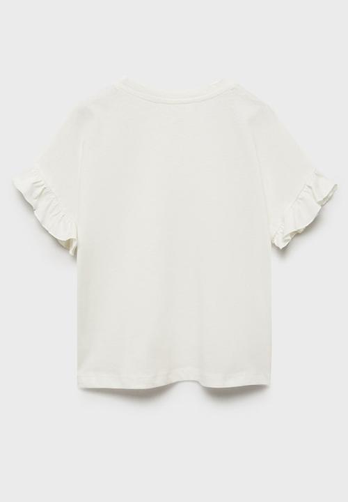 MANGO - T-shirt mari - natural