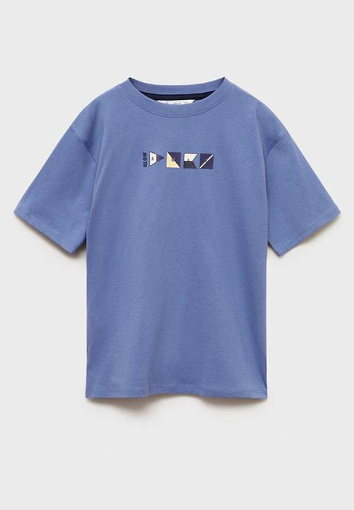 MANGO - T-shirt palermo - medium blue