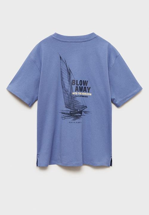 MANGO - T-shirt palermo - medium blue