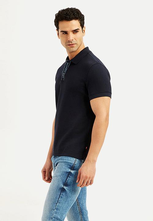 Levi’s® - Rib polo jacquard po - black