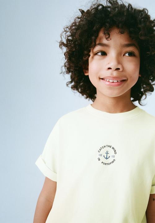 MANGO - T-shirt wind - yellow