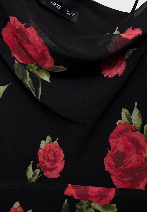 MANGO - Dress Rosa - Black