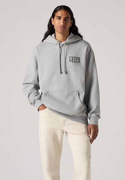 Levi’s® - Relaxed graphic po serif logo midtone he - grey