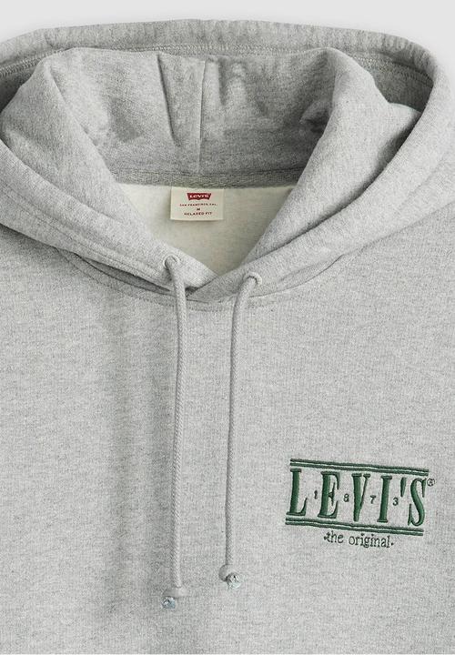 Levi’s® - Relaxed graphic po serif logo midtone he - grey