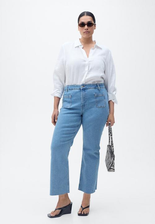 MANGO - Jeans Alex - Open Blue