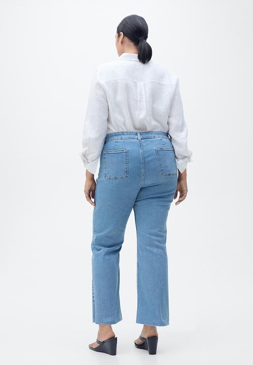 MANGO - Jeans Alex - Open Blue