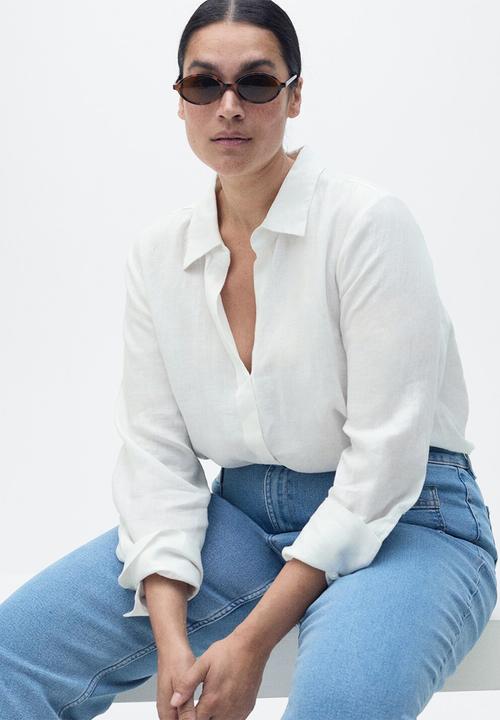 MANGO - Jeans Alex - Open Blue