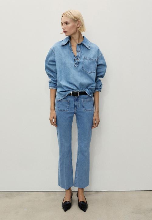 MANGO - Jeans Alex - Open Blue