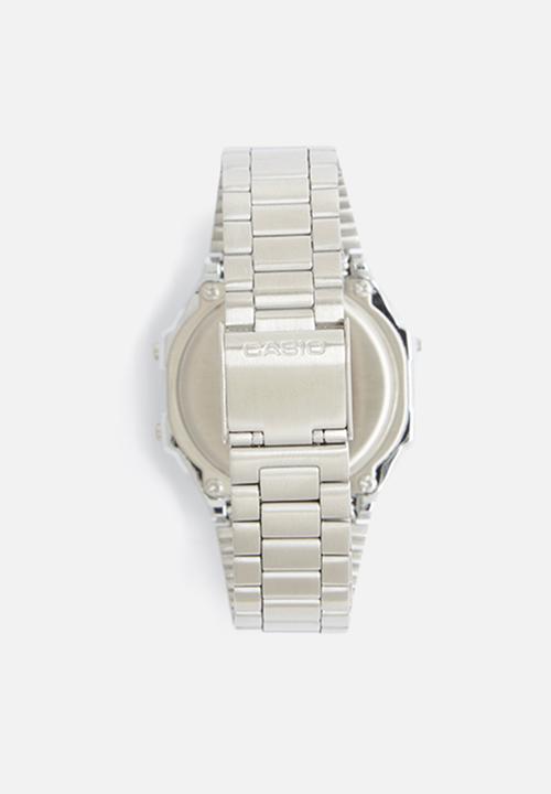 Casio - Chrome alarm watch chrono - silver