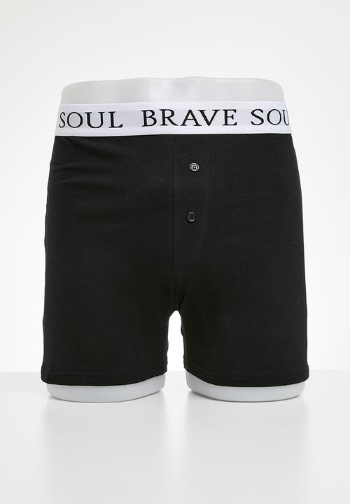 Brave Soul - Underwear - Black 5-Pack