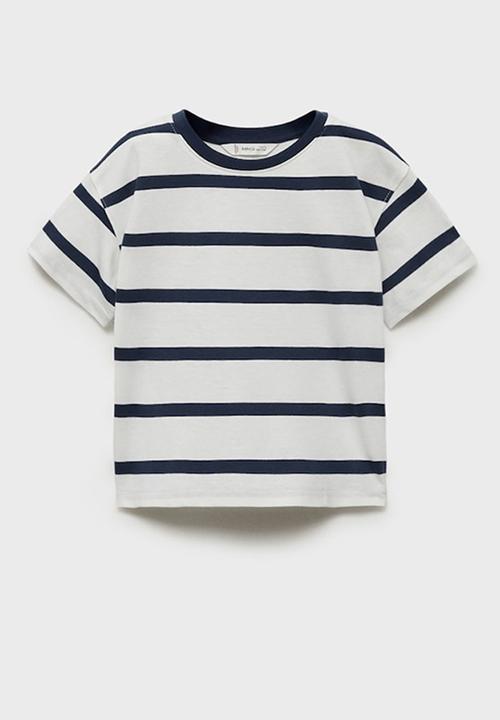 MANGO - T-shirt tripb - natural