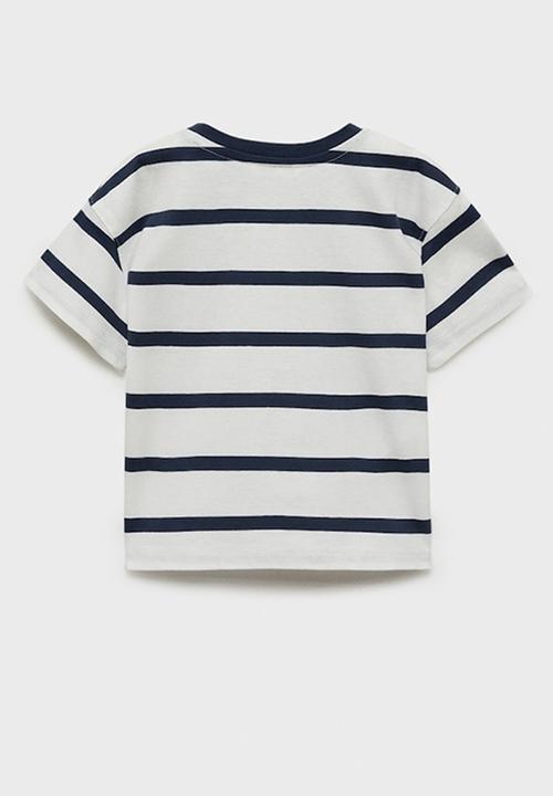 MANGO - T-shirt tripb - natural