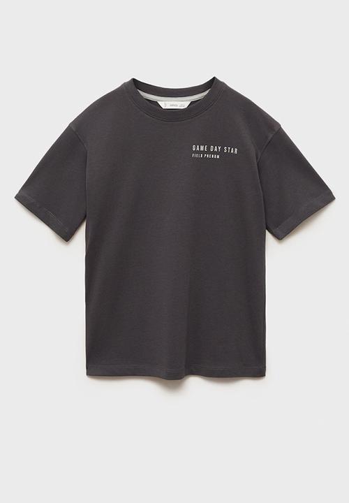 MANGO - T-shirt rugby - charcoal
