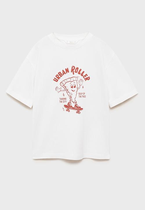 MANGO - T-shirt esen1 - natural