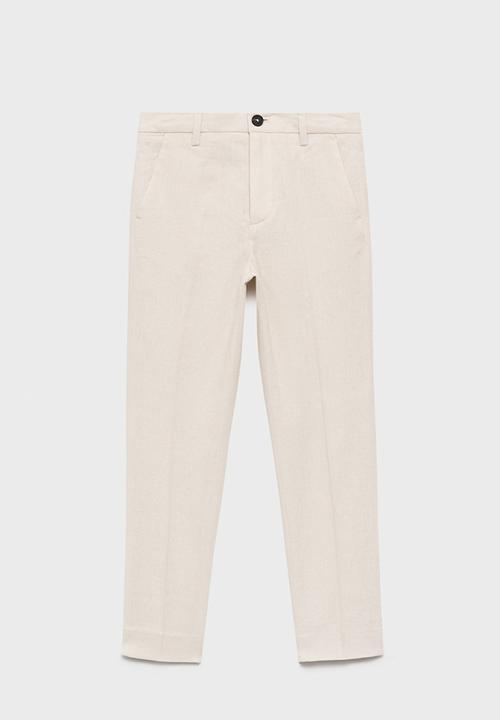 MANGO - Trousers riop - brown