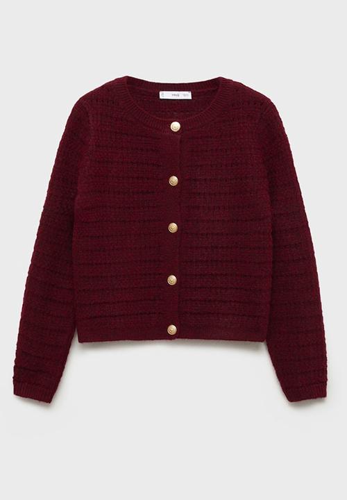 MANGO - Jacket Cunas - Dark Red