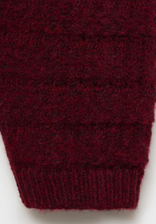 MANGO - Jacket Cunas - Dark Red