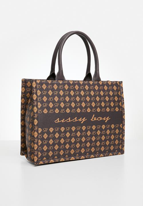 SISSY BOY - All over print 1 tote bag - brown base
