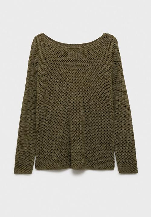 MANGO - Sweater Perlin - Beige/Khaki