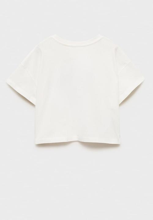 MANGO - T-shirt rue - natural