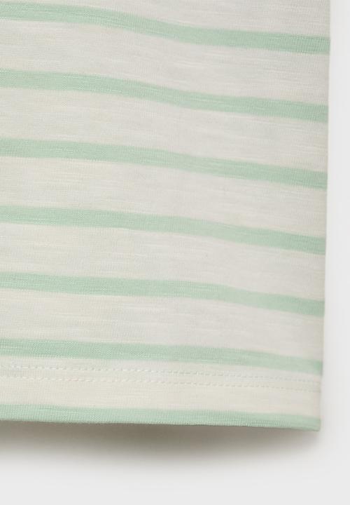 MANGO - T-shirt tres - natural