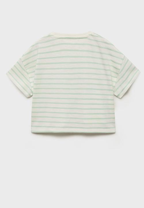 MANGO - T-shirt tres - natural
