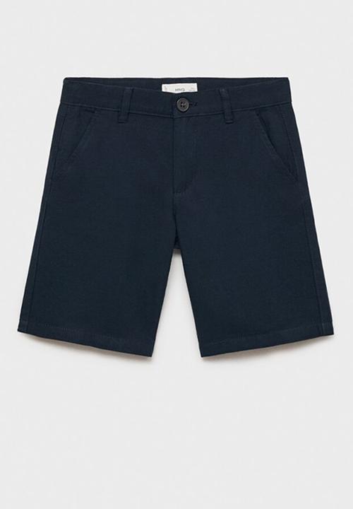 MANGO - Bermudas calatea - navy
