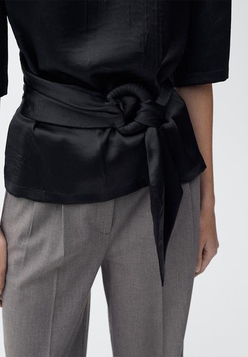 MANGO - Blouse Cami - Black