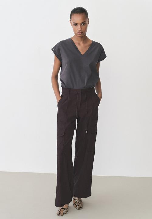 MANGO - T-Shirt Luna - Charcoal