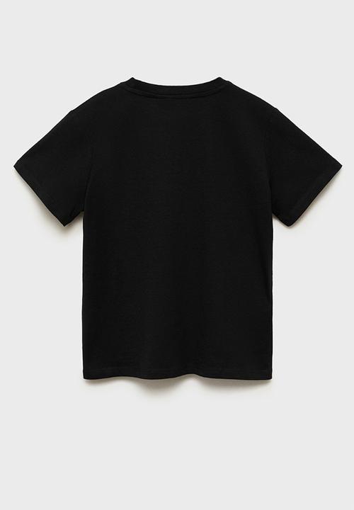 MANGO - T-shirt basica8 - black