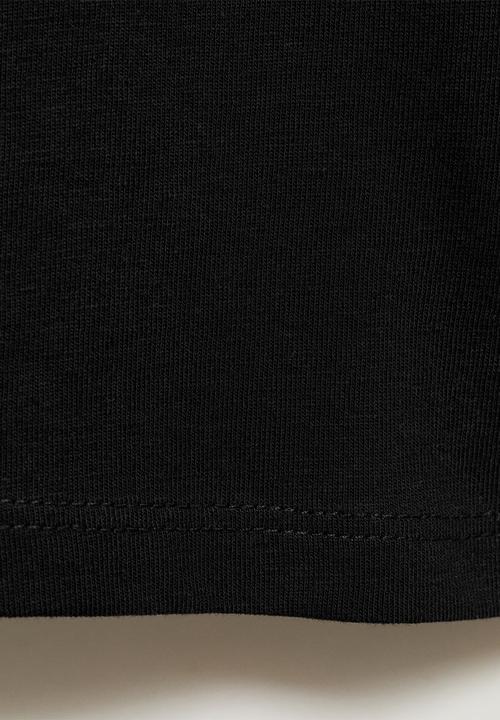 MANGO - T-shirt basica8 - black