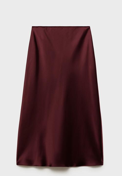 MANGO - Skirt Mia2 - Dark Red