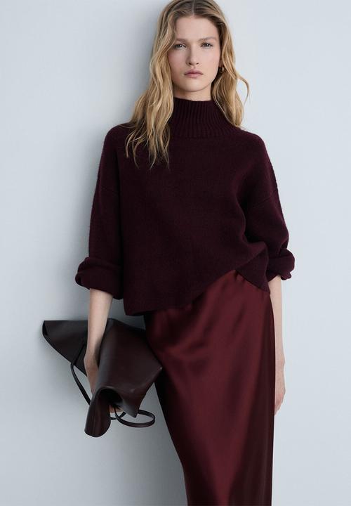 MANGO - Skirt Mia2 - Dark Red