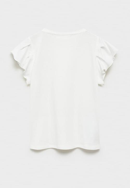 MANGO - T-shirt soft - natural
