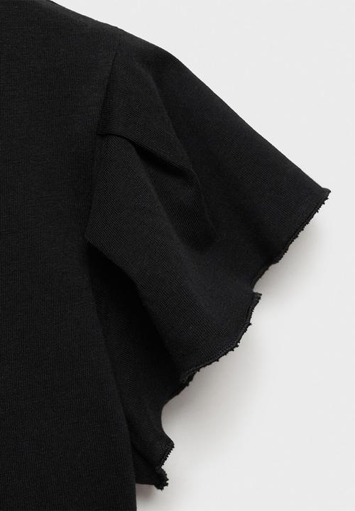 MANGO - T-shirt soft - black