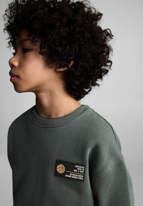 MANGO - Sweatshirt shot - green