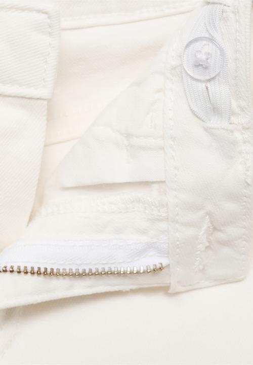 MANGO - Shorts chip - white