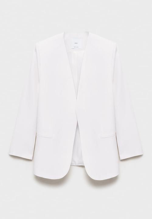 MANGO - Blazer Wasabi - White