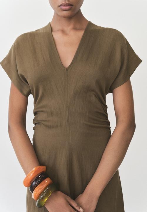 MANGO - Dress Broom - Medium Brown