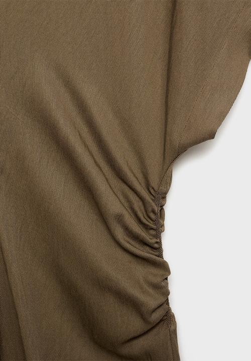 MANGO - Dress Broom - Medium Brown