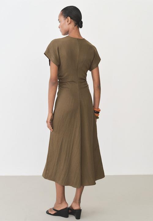 MANGO - Dress Broom - Medium Brown
