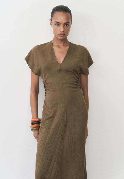 MANGO - Dress Broom - Medium Brown