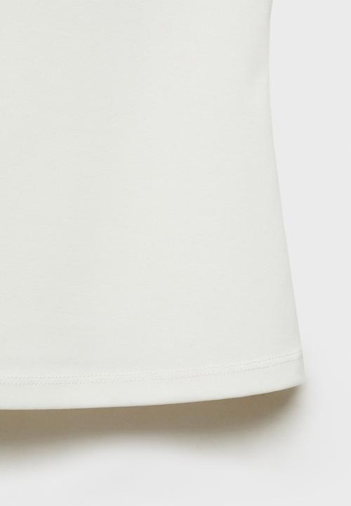 MANGO - Top Lota - White