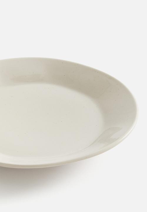 H&M - Stoneware plate - white