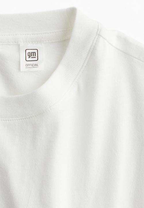 H&M - Printed t-shirt - white general motors