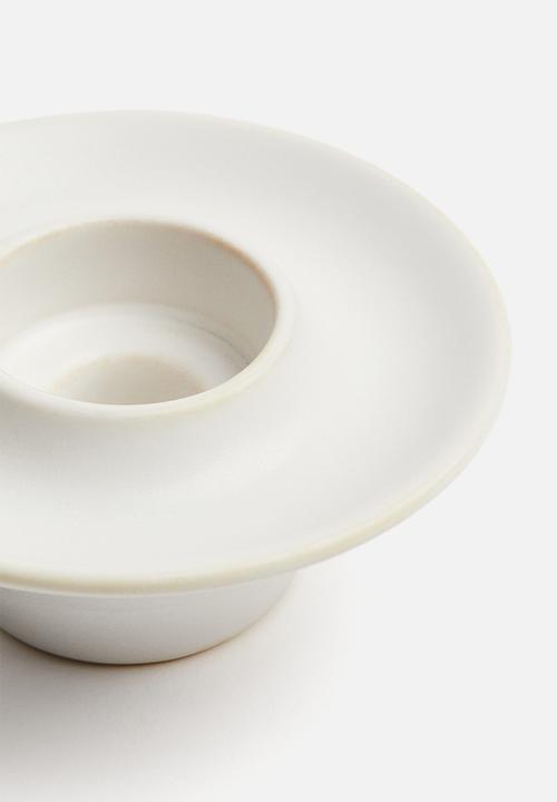 H&M - Stoneware tealight holder - white