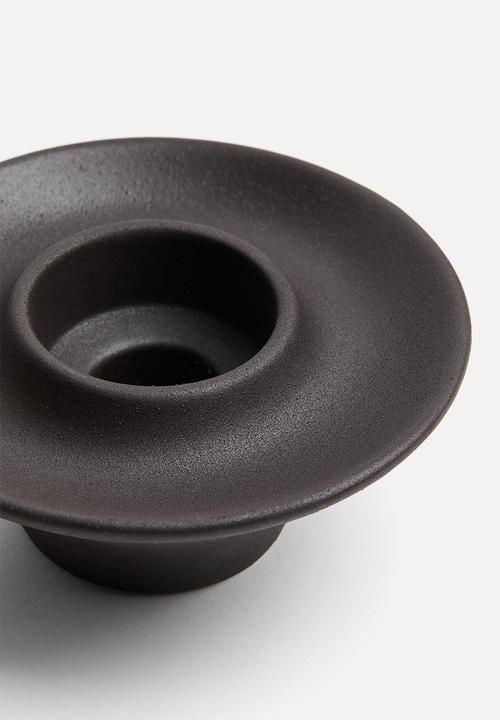 H&M - Stoneware tealight holder - dark brown