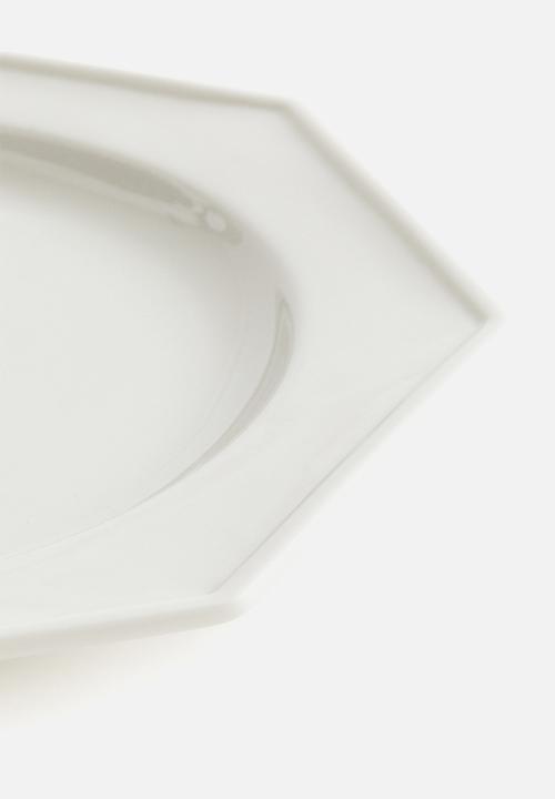 H&M - Porcelain dinner plate - white